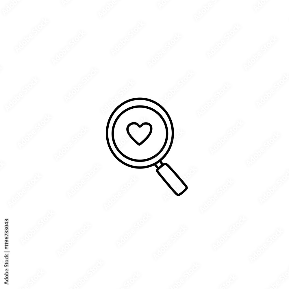 searching for love vector icon searching for love vector icon