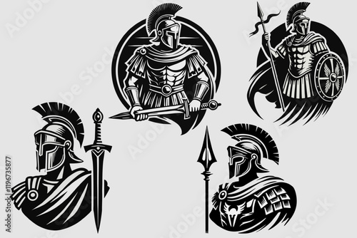 mascot logo of a Roman soldier wearing a battle robe and sword suitable for gaming mascot logo designs, heroes, banners, soldiers, flags, t-shirts, stickers, mousepads, wallpapers