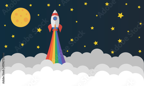LGBT rocket vector