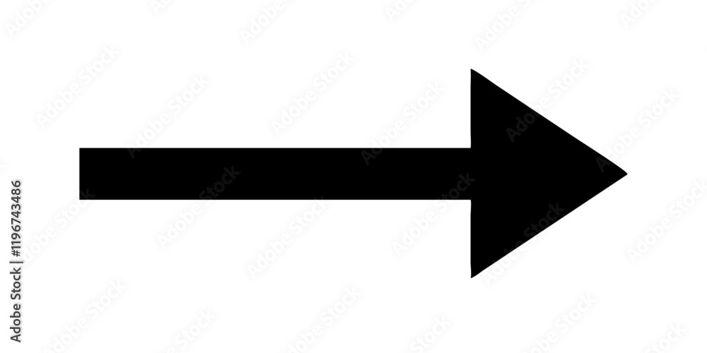 Black right-pointing arrow on a white background Black right-pointing arrow on a white background