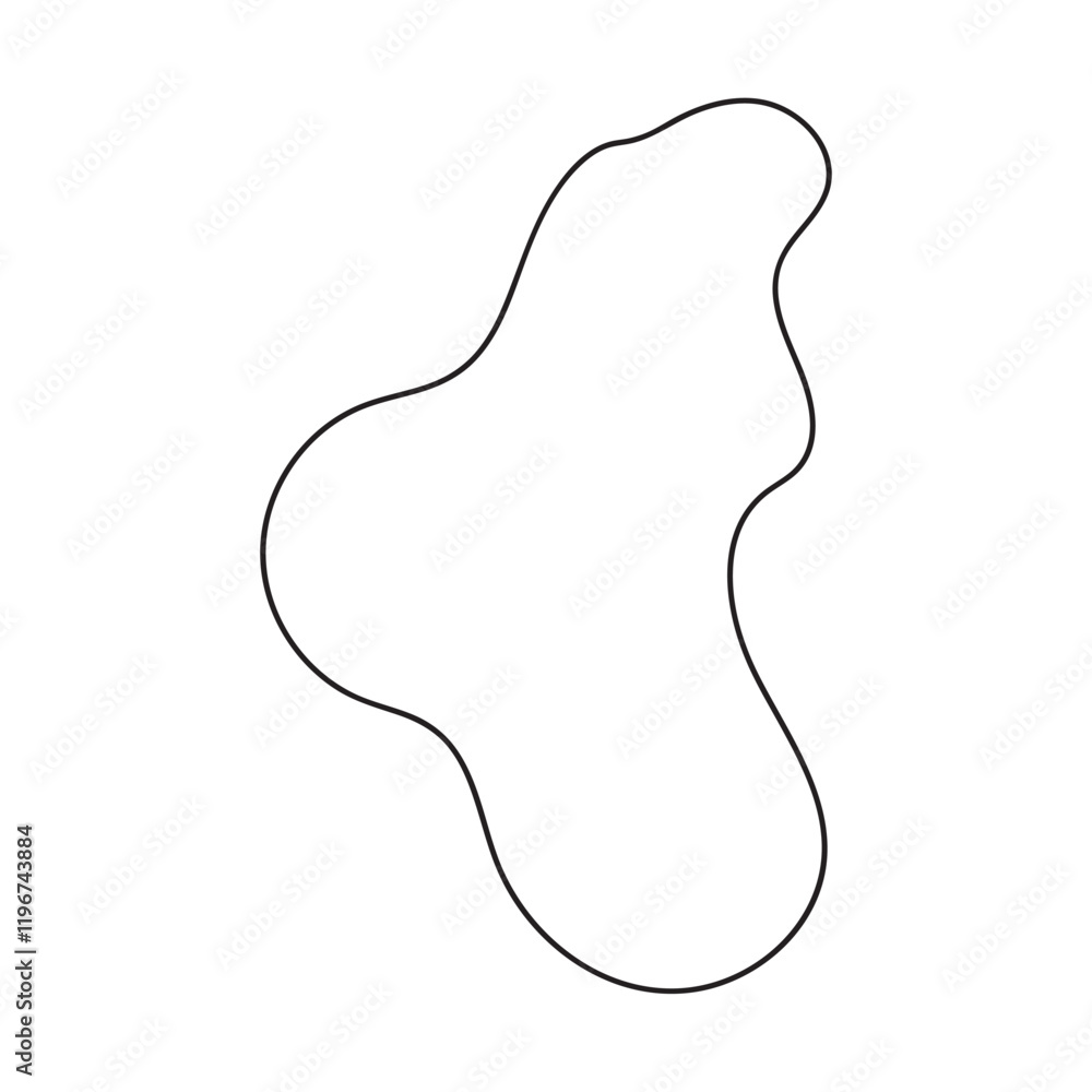 abstract blobs outline for background abstract blobs outline for background