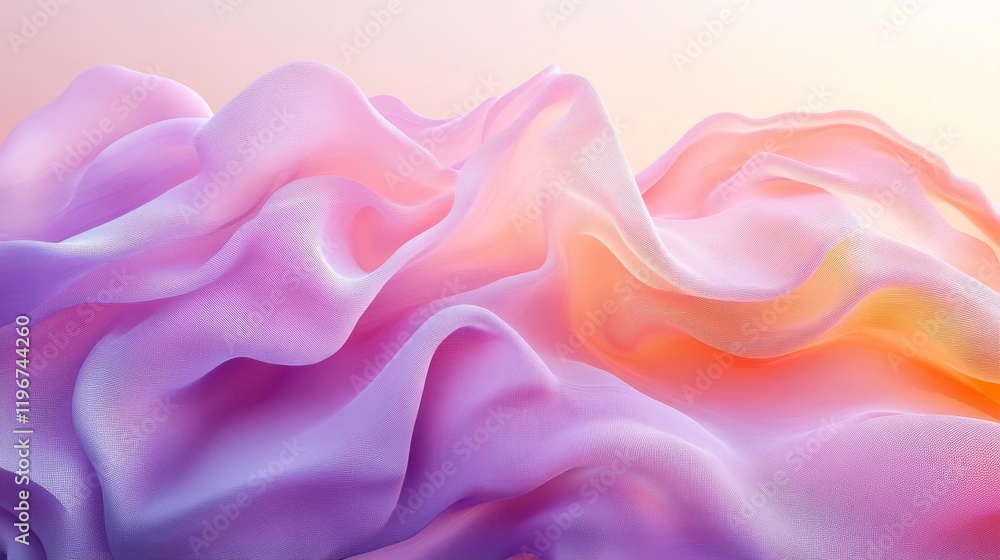 Obraz premium Abstract soft peach lavender noisy background, shadowed tones texture poster banner, modern style, Generative AI