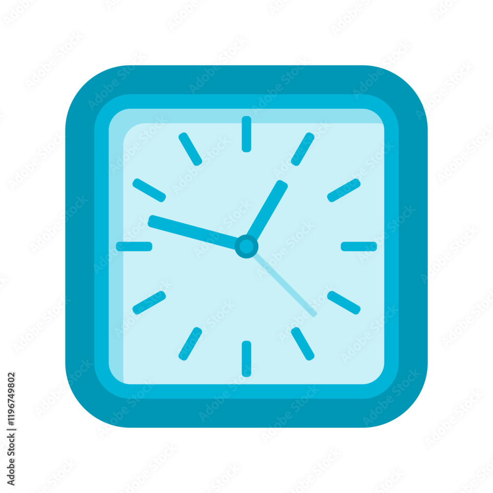 A vibrant clock vector icon with a clean and modern design, suitable for time-themed projects, apps, or creative materials A vibrant clock vector icon with a clean and modern design, suitable for time-themed projects, apps, or creative materials