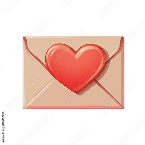 love letter on a transparent background