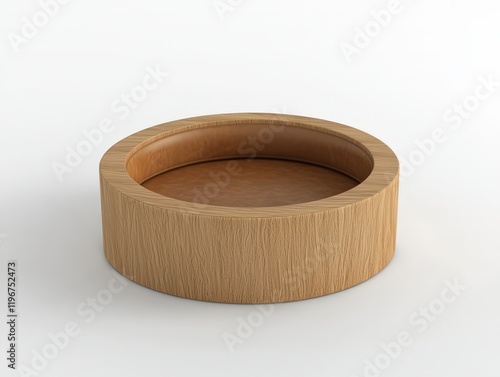 Elegant wooden bowl showcasing minimalist design for contemporary home decor photo