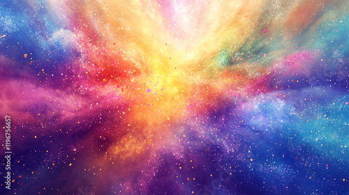 Colorful Explosion Abstract Wallpaper