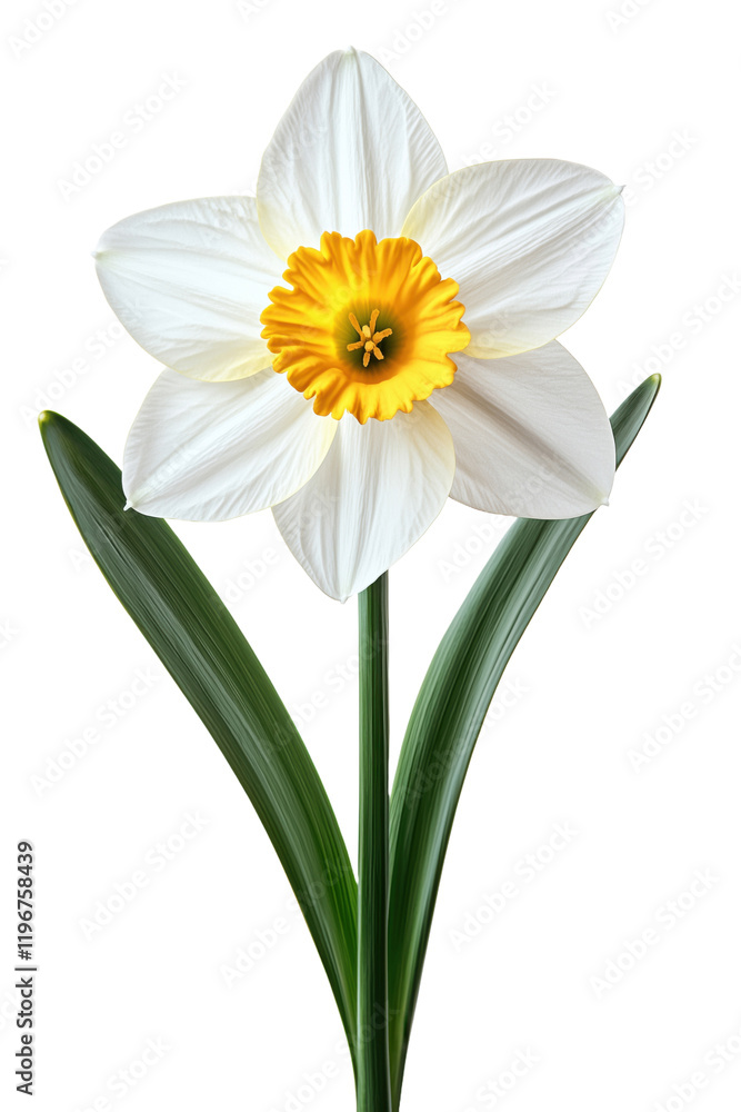 Fototapeta premium a daffodils isolated on transparent background