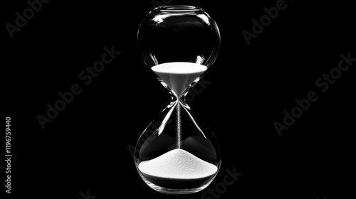 Time's Passage: A Monochromatic Hourglass