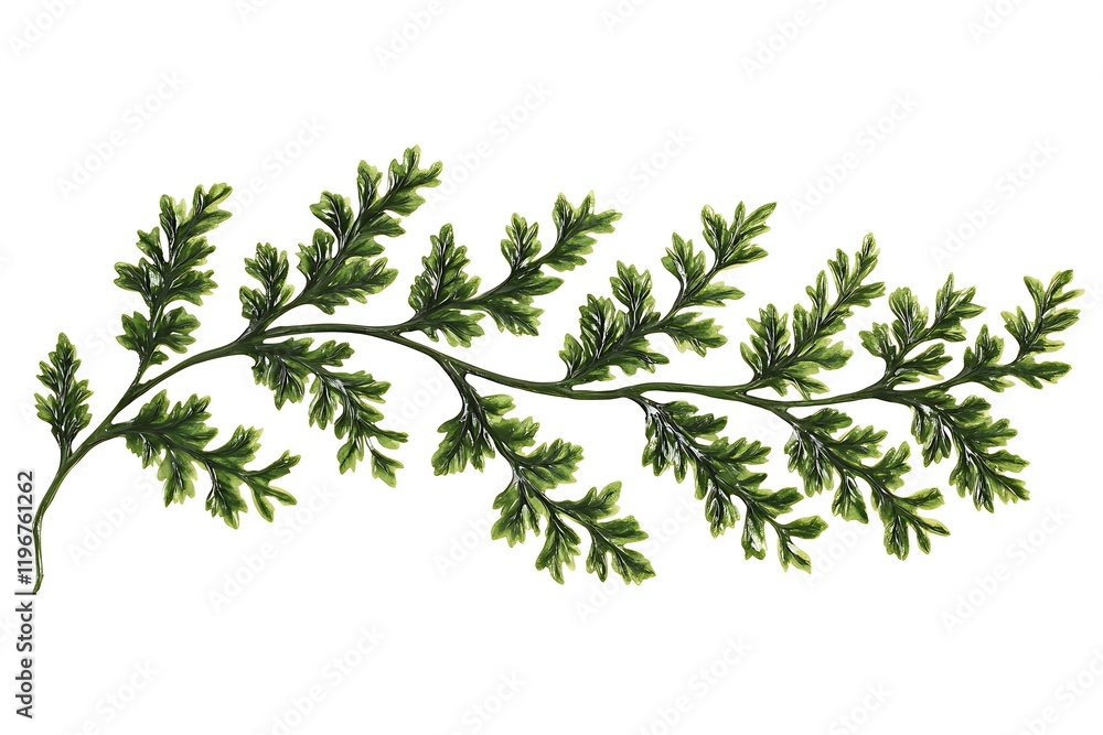 Delicate Fern Branch Illustration Delicate Fern Branch Illustration