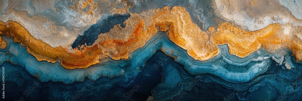 A breathtaking aerial panorama of layered sandstone canyons A breathtaking aerial panorama of layered sandstone canyons