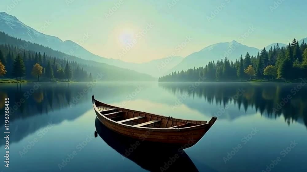 boat on lake boat on lake