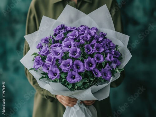 Surprise Your Loved One with a Luxurious Purple Lisianthus Bouquet for Valentine's Day photo