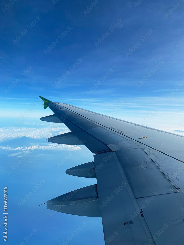 Fototapeta premium view from airplane window
