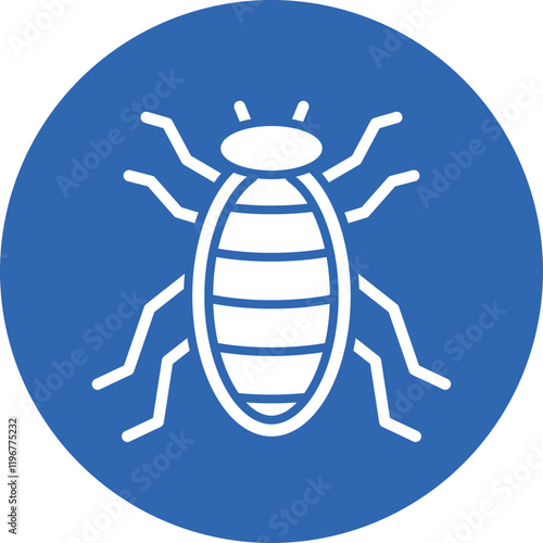 Bed Bug glyph circle icon