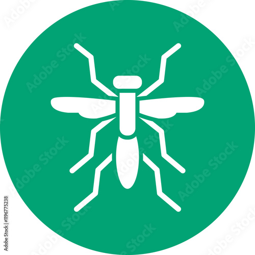 Gnat glyph circle icon