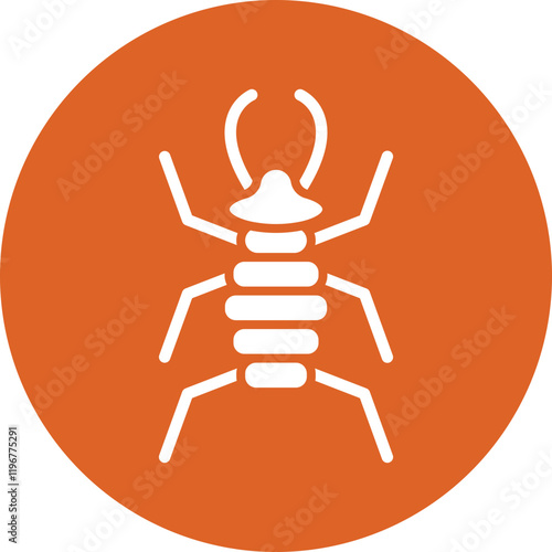 Swarm of Insects glyph circle icon