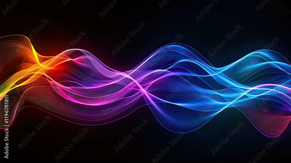 Fototapeta premium A colorful abstract design created using computer graphics.