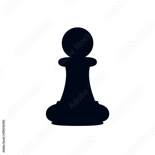 chess piece pawn vector illustration game symbol