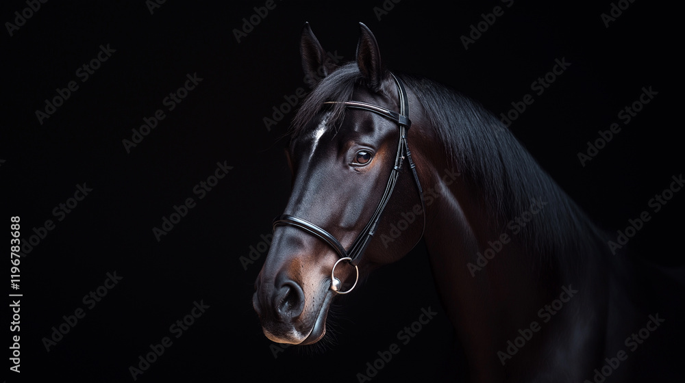 Obraz premium Close up shot of beautiful graceful horse