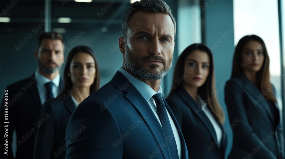 Confident Business Team: Leaders in Corporate Success Confident Business Team: Leaders in Corporate Success