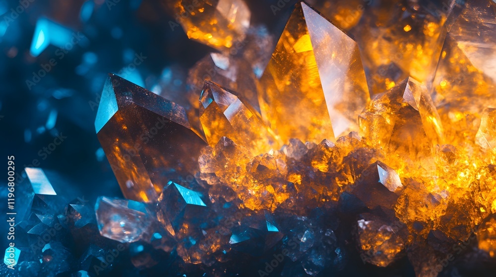 Topaz Crystal Background with Oceanic Blues Topaz Crystal Background with Oceanic Blues