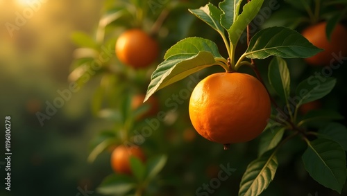 Lush Neolamarckia cadamba fruits on a tree, symbolizing natural abundance, perfect for agricultural or nature related content, nature, health or food themes photo