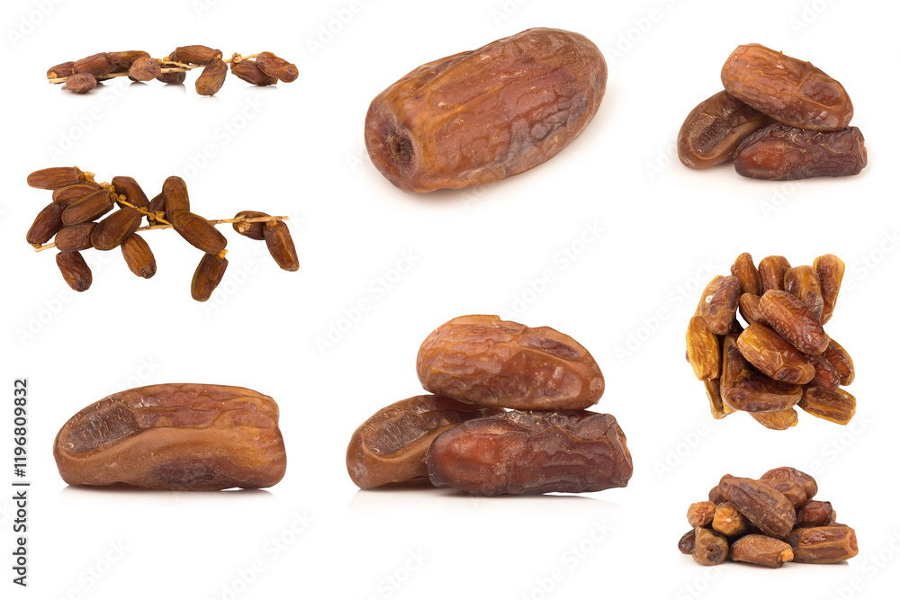 Dates fruit isolated on white background Dates fruit isolated on white background