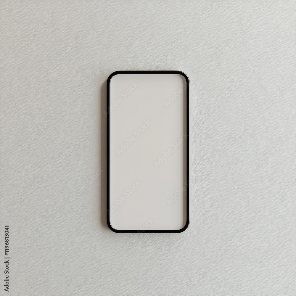 Contemporary Minimalist Smartphone Frame Sleek Glass Design on White Canvas - Versatile UI/UX Mockup for Tech Innovations and Branding in Digital Marketing Contemporary Minimalist Smartphone Frame Sleek Glass Design on White Canvas - Versatile UI/UX Mockup for Tech Innovations and Branding in Digital Marketing