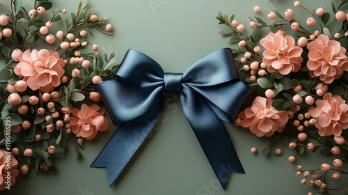 ribbon bow card note eid celebration greeting