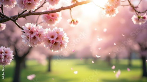 pink cherry blossom in spring