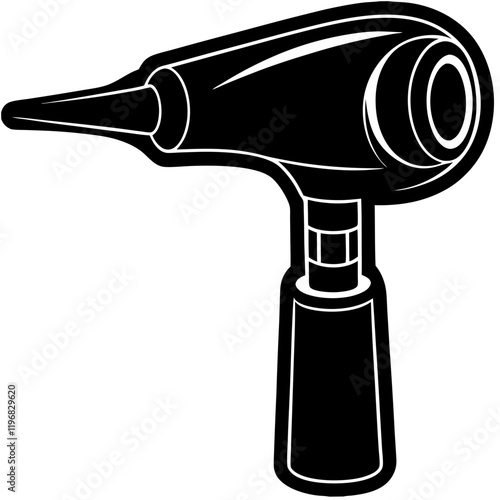 Otoscope Medical Tool Vector Illustration - SVG Line Art Icon