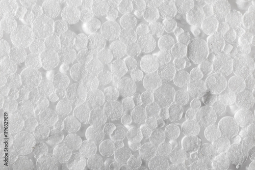 Close-up detail of styrofoam 