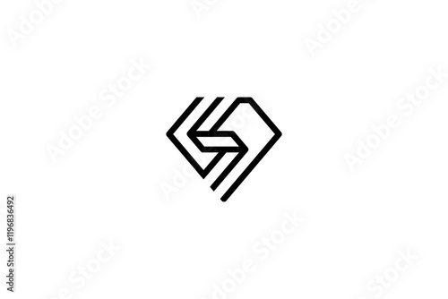 Diamond Letter S Logo Design Vector 