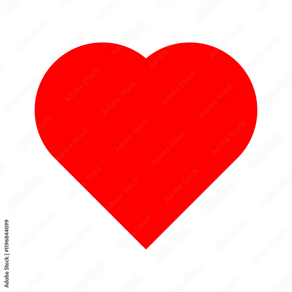 red heart isolated on white red heart isolated on white