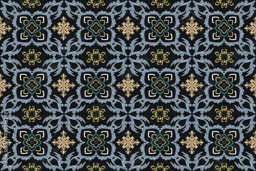 Floral and Ornamental Design seamless pattern