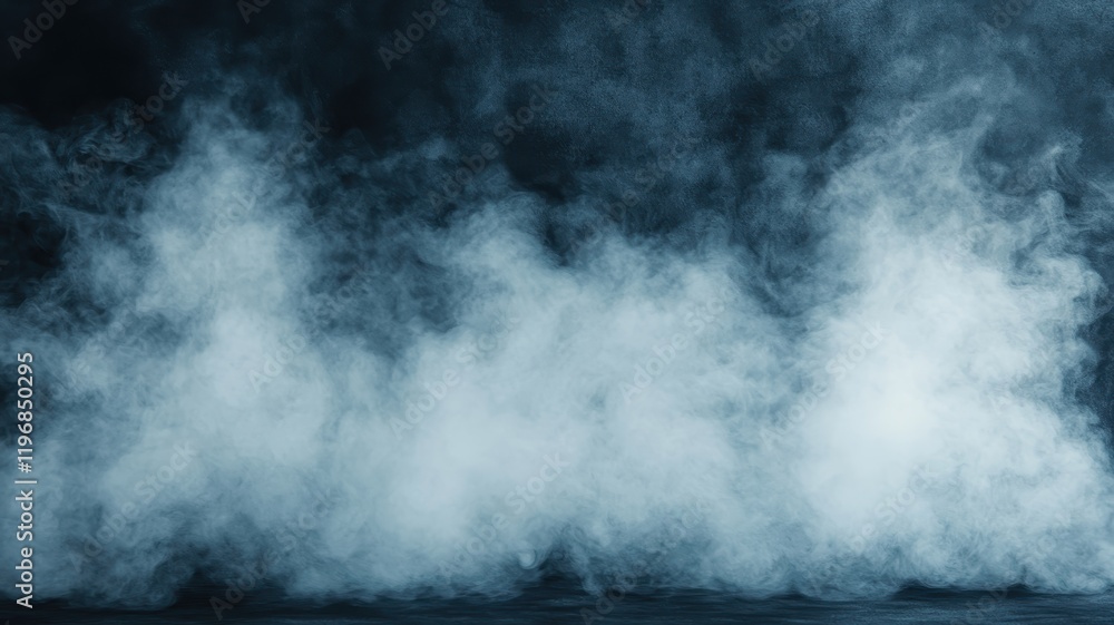 Fototapeta premium Dynamic smoke explosion effect isolated on black background visual graphics digital art abstract concept