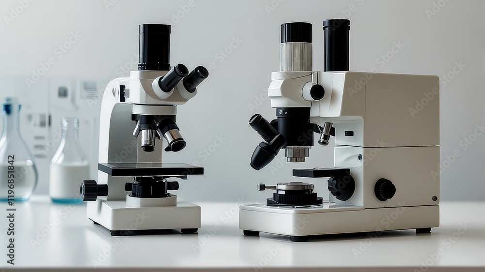 microscope in laboratory microscope in laboratory