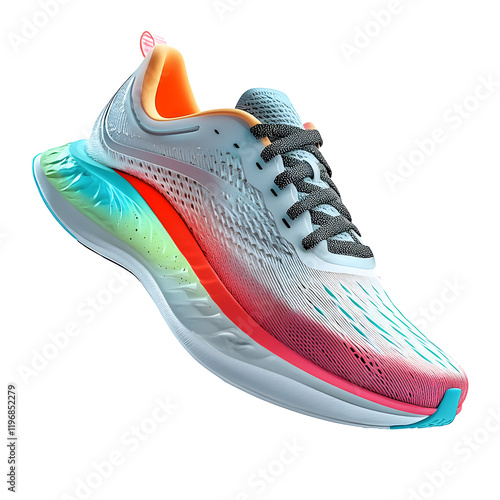 Colorful Running Shoes with Gradient Design