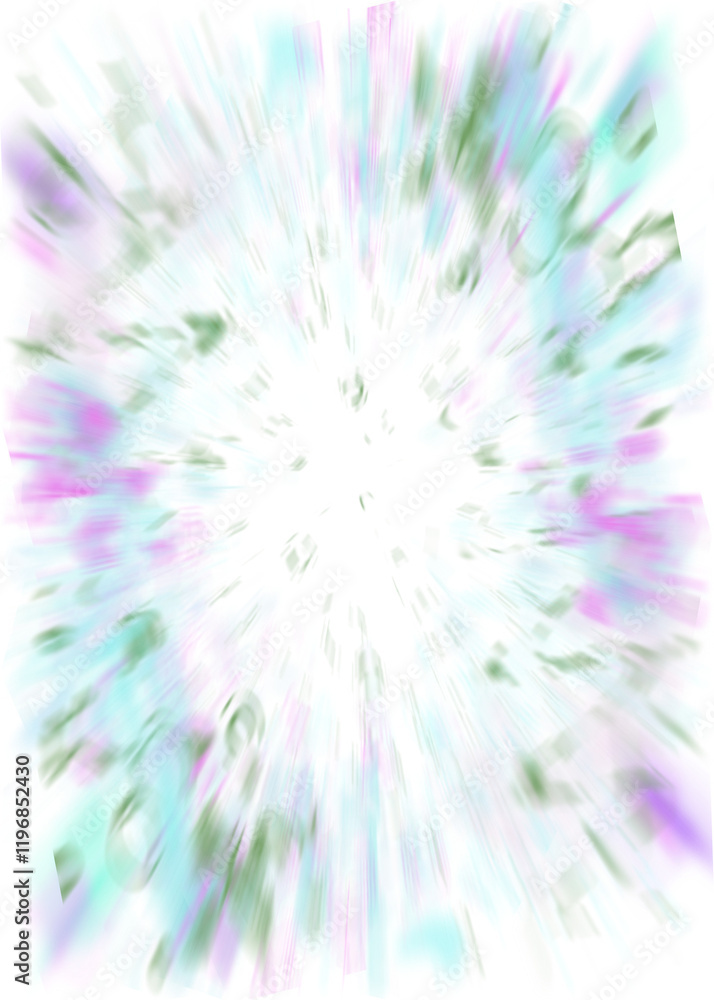Obraz premium An abstract transparent iridescent color blur design element.