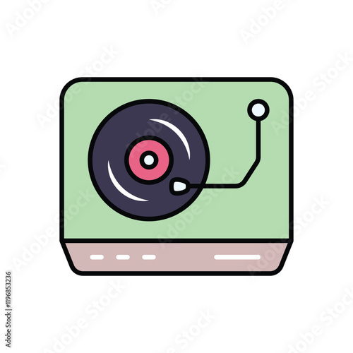 Disc Jockey vector icon