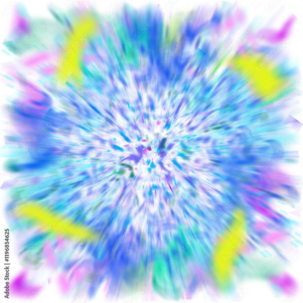 Obraz premium An abstract transparent iridescent color blur design element.