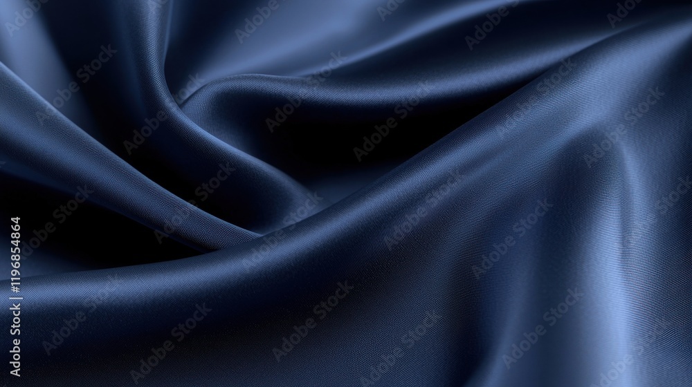 Obraz premium A blue fabric with a shiny surface