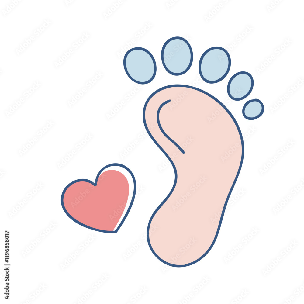 footprint with heart vector icon, footprint with heart vector illustration-simple illustration of footprint with heart, perfect for footprint with heart logos and icons and themed design footprint with heart vector icon, footprint with heart vector illustration-simple illustration of footprint with heart, perfect for footprint with heart logos and icons and themed design