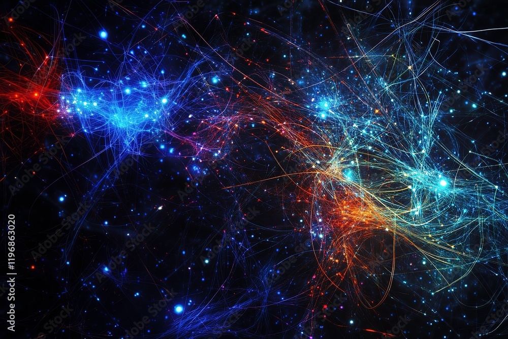 Obraz premium Artificial Intelligence and Science Background