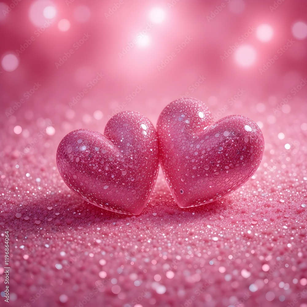 Obraz premium Gift box with heart balloon floating it the sky, Happy Valentine's Day banners, paper art style