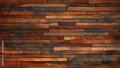 Brown wooden background. Wooden planks. Wood texture. Natural wooden wall background or texture.