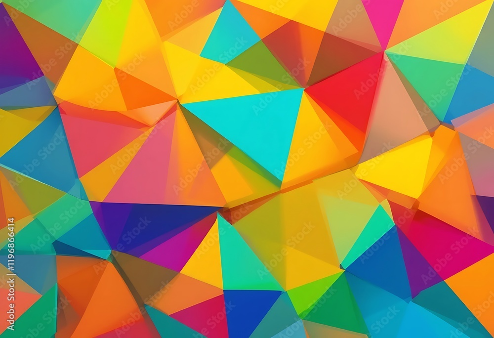 Abstract Colorful Triangular Geometric Pattern Design Abstract Colorful Triangular Geometric Pattern Design