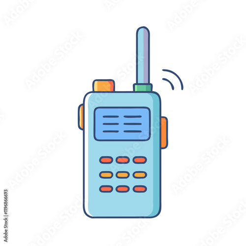 walkie talkie vector icon, walkie talkie vector illustration -simple illustration of walkie talkie, perfect for walkie talkie logos and icons and themed design 