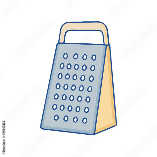 cheese grater vector icon, cheese grater vector illustration -simple illustration of cheese grater, perfect for cheese grater logos and icons and themed design 