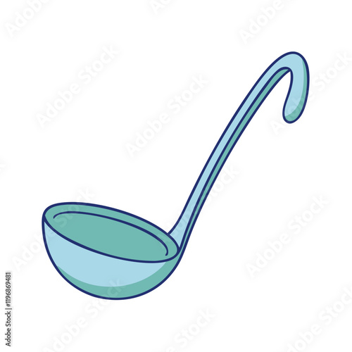 soup ladle vector icon, soup ladle vector illustration -simple illustration of soup ladle, perfect for soup ladle logos and icons and themed design 